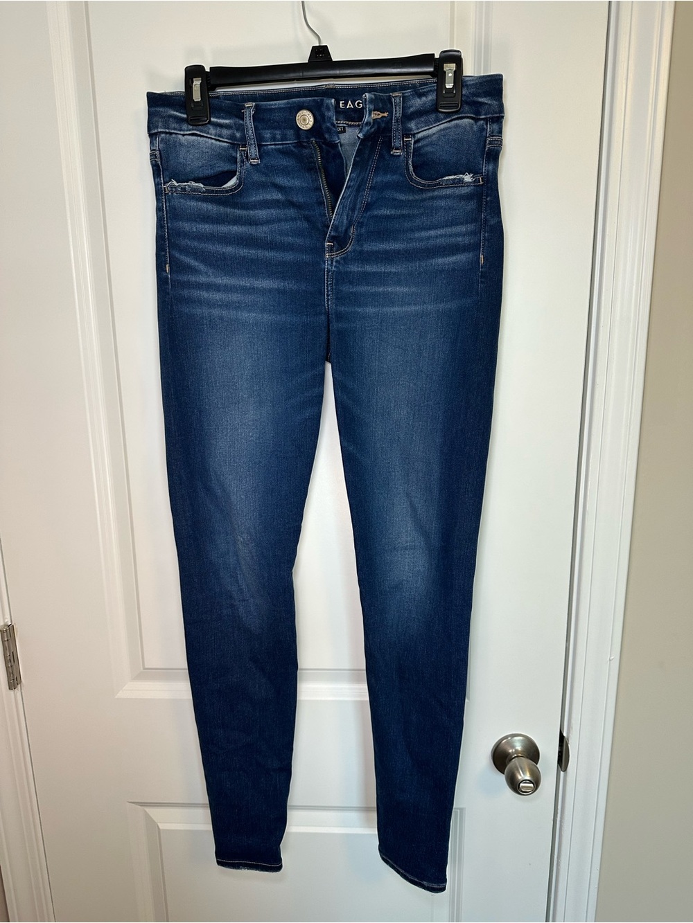 American Eagle Outfitters Dark Blue High-Rise Jeggings